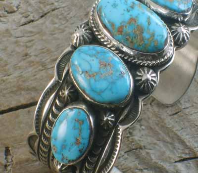 Turquosie cuff bracelets, Darryl Becenti cuff bracelet,Native American ...