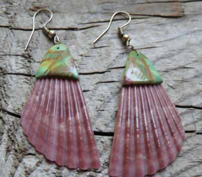 Native American Santo Domingo Shell Earrings/American Indian earrings ...