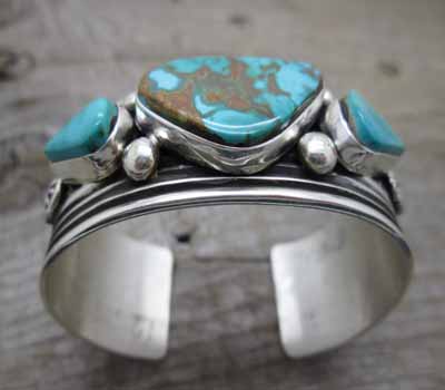 Albert Jake Turquoise cuff bracelets, silver stamped Albert Jake cuff ...