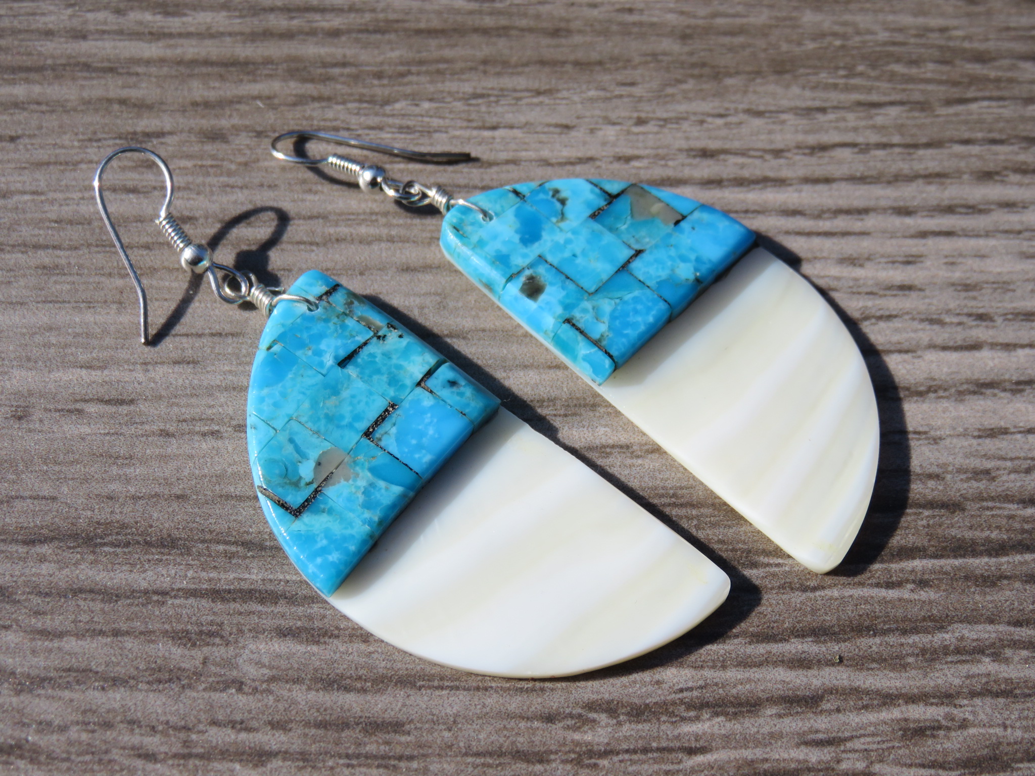 Turquoise Earrings-Native American Indian Earrings-The Turquoise Mine