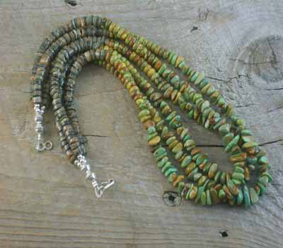 The Turquoise Mine/Native American heishi necklaces/ Santo Domingo ...