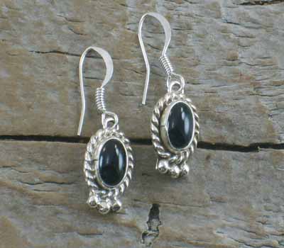 Native American Indian sterling silver earrings, American Indian ...